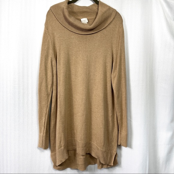 Chico's Dresses & Skirts - Chico’s Cowl Neck Sweater Dress Size 2 (Large)